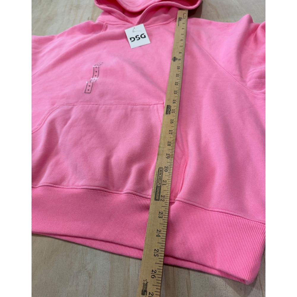 DSG Womens Classic Fleece Hoodie Blushing Bright Pink Sweatshirt Medium NWT Cozy - Picture 7 of 7